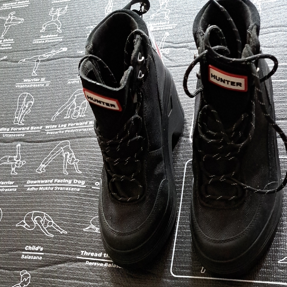 Hunter Black Rain & Snow Boots with Contemporary Design